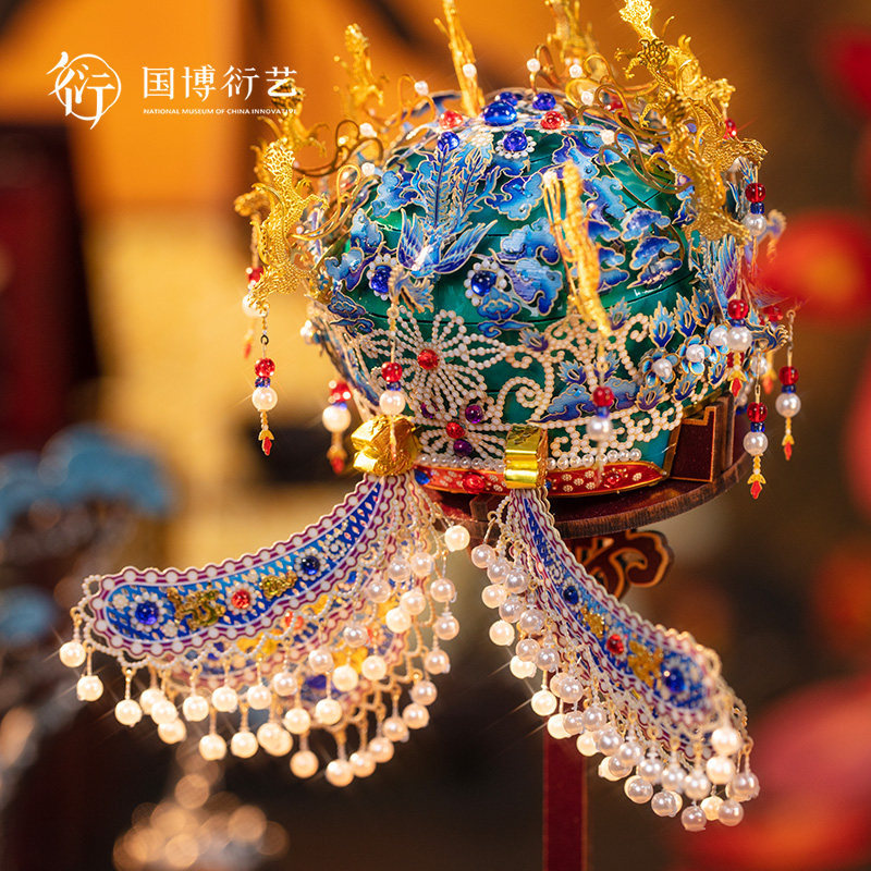 インテリア小物 中国伝統工芸品 置物 孝端皇后王冠 レプリカ