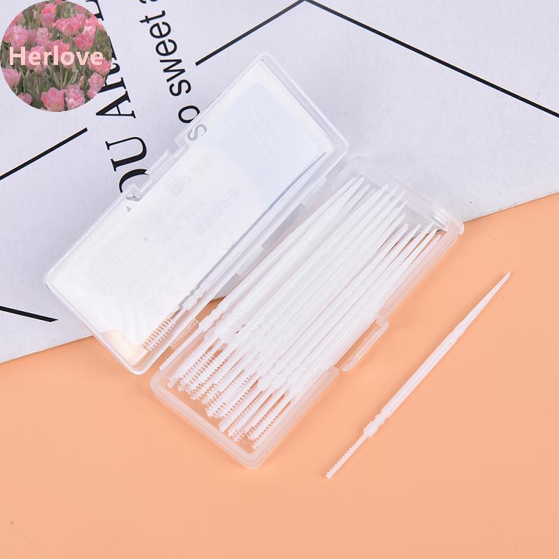 Herlove 40 件/盒牙線牙線 Pis Teeth Toothpi Sti 牙齒清潔口腔護理 TW | 蝦皮購物