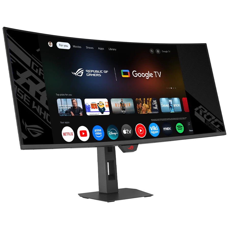 遊戲與智慧電視二合一、臥室娛樂王！ASUS 華碩 ROG Strix OLED XG34WCDMTG 34吋 240Hz 21:9 智慧曲面電競螢幕評測：內建 Google TV、QD-OLED自發光與0.03ms極速響應