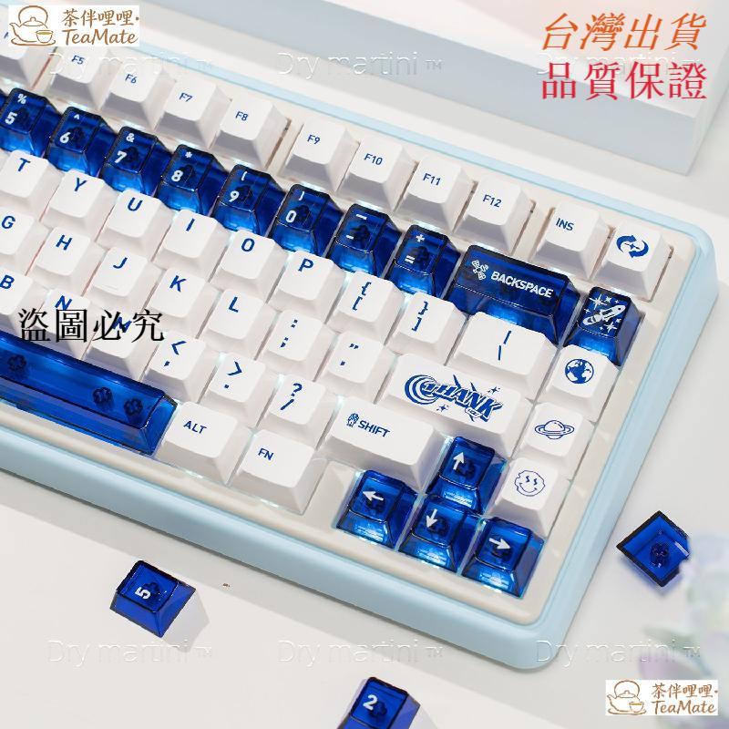 【本島出貨】類陶瓷PC鍵帽機械鍵盤極簡藍寶石 透光 磁軸鍵帽61 68 75 87 98 100TeaMate | 蝦皮購物