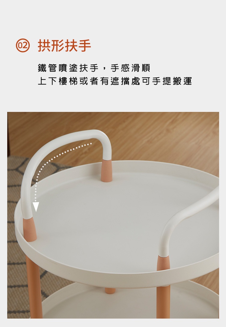 【BALF 琦晟】台灣現貨 圓形收納推車 北歐風 置物推車 三層餐車 茶水車 C-5330 | 蝦皮購物