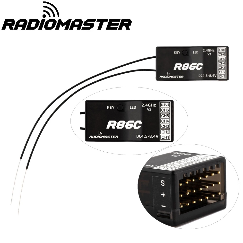 Radiomaster R81 R84 R86 R86C R88 V2 4.5-6V 2.4Ghz 4Ch/6Ch/8C | 蝦皮購物