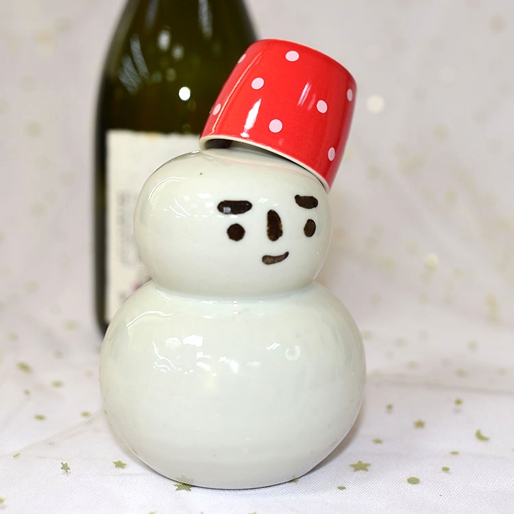 白磁 筒盃 酒器 白磁耳盃（梶原靖元）White Porcelain Sake Cup（Yasumoto
