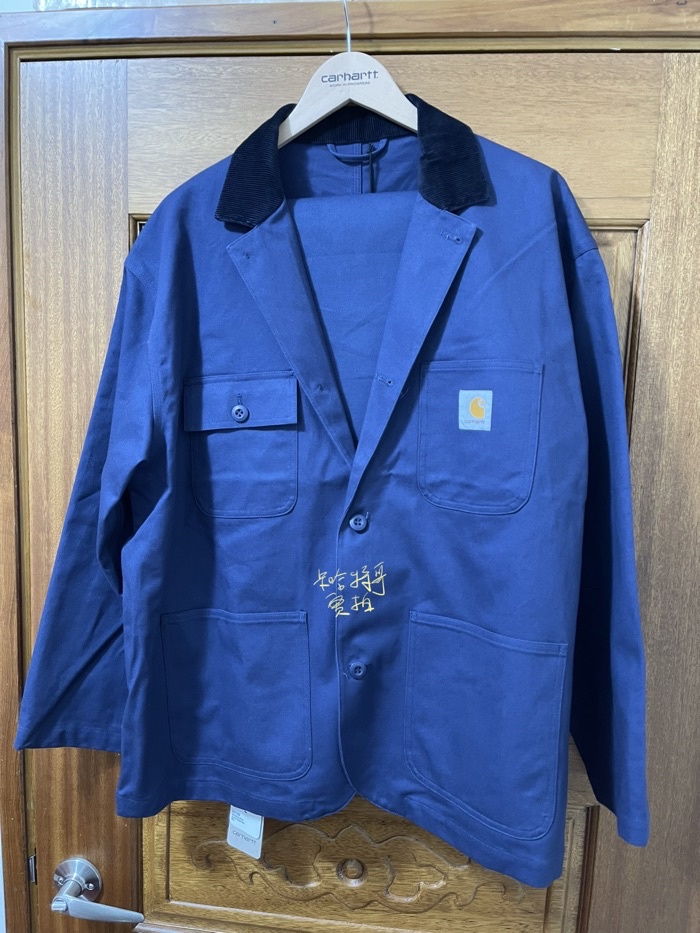 二手藍L 》日本公司貨22FW Carhartt WIP x Kunichi Nomura 聯名西裝