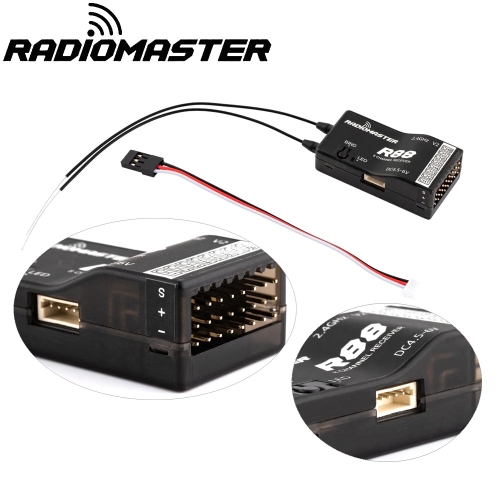 Radiomaster R81 R84 R86 R86C R88 V2 4.5-6V 2.4Ghz 4Ch/6Ch/8C | 蝦皮購物
