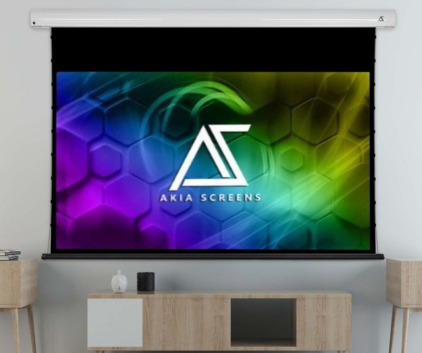 Akia Screens 16:9 120吋 AK-DW120H-E12 電動張力幕 白色機殼