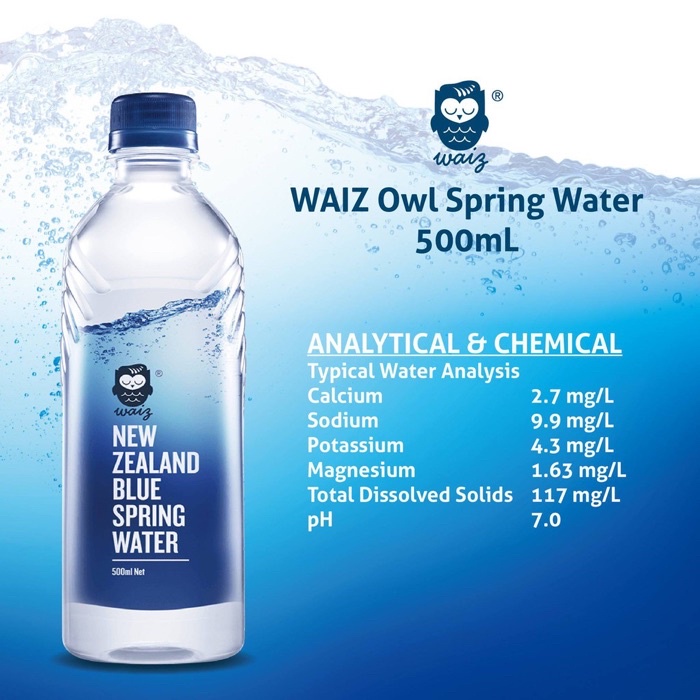 現貨免運 waiz紐西蘭藍泉天然水330ml x 24瓶 公司貨 | 蝦皮購物