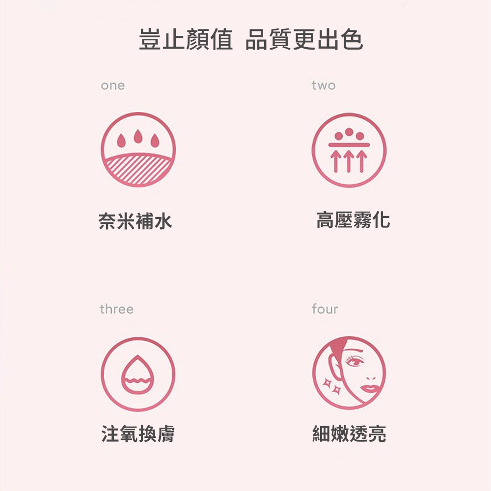 kiny注氧儀，全新... AMIRO】KINY水光注氧儀-粉| 蝦皮購物
