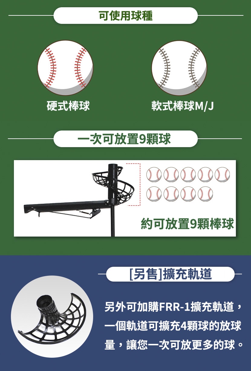 FIELDFORCE-棒球落球機(不用電力，連續練習，可用正常棒球)FBT-500 | 蝦皮購物