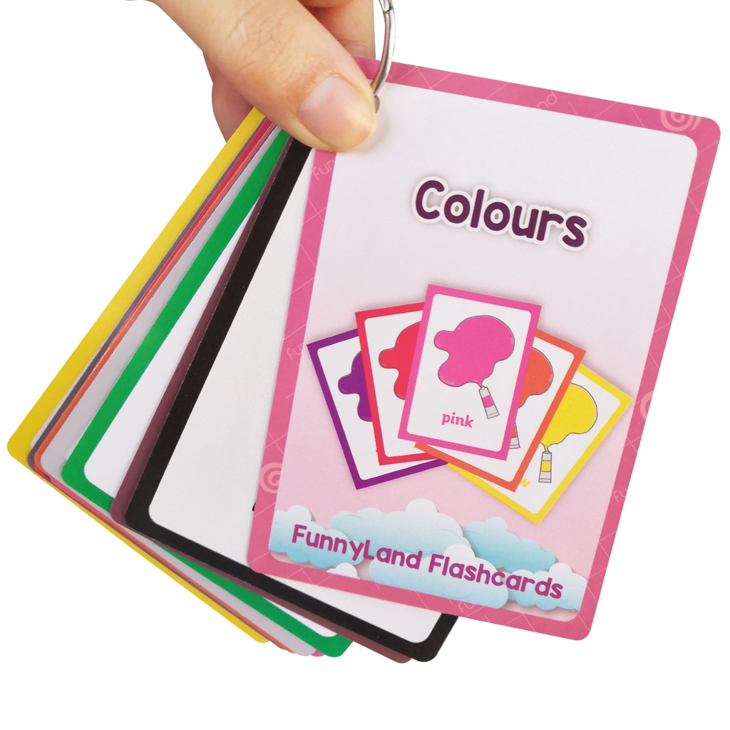 顏色Colors英語閃卡卡片 幼兒園國小啟蒙英語卡片 教師教具 幼兒益智玩具學習卡 支持小達人點讀 | 蝦皮購物