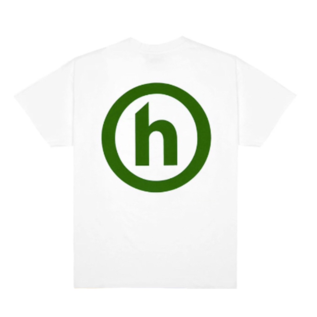 [FLOMMARKET] Hidden NY 綠色 H Logo Tee 美國製 短T 白色