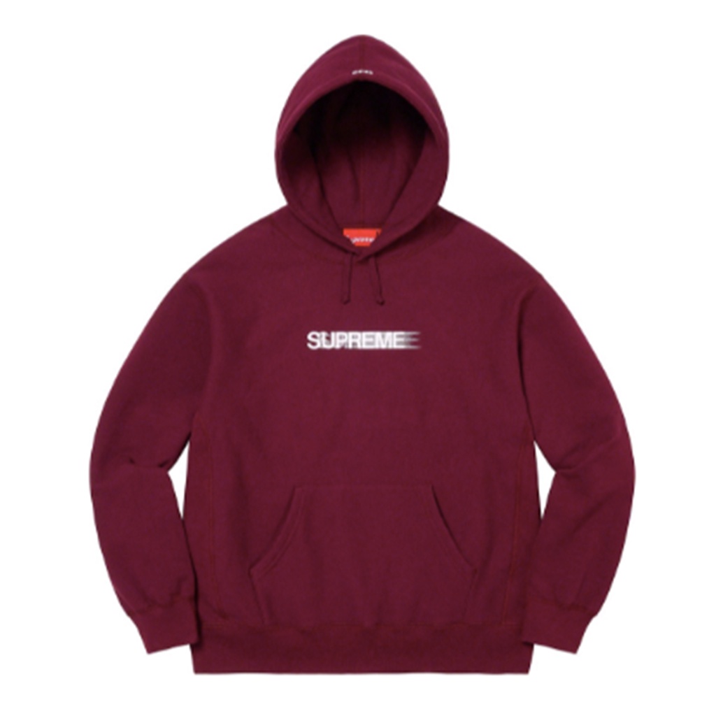 FLOMMARKET]Supreme 23SS Motion Logo Hooded Sweatshirt 帽T 酒紅