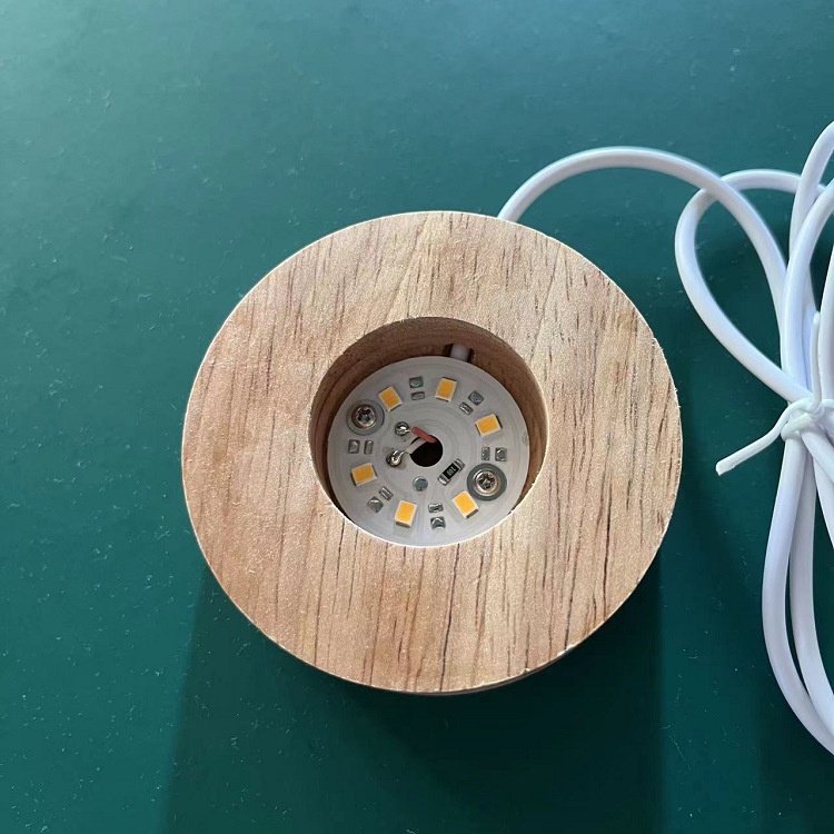 【快速出貨🎈】LED燈座 發光底座 DIY小夜燈 實木燈 原木展示燈 USB展示燈座 小夜燈 實木擺飾 夜燈 裝飾 | 蝦皮購物