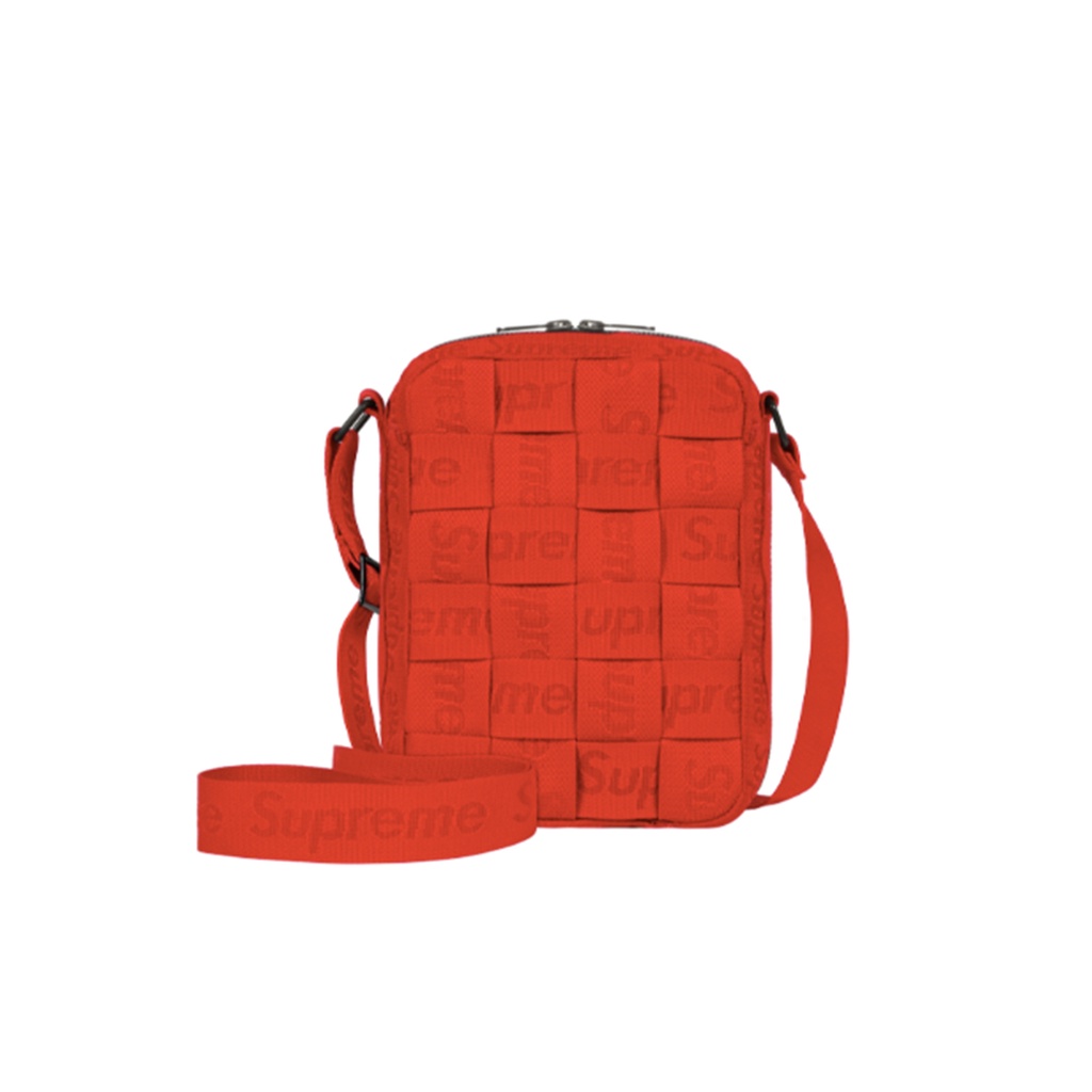 [FLOMMARKET] Supreme 23SS Woven Shoulder Bag 編織BV小包 紅色