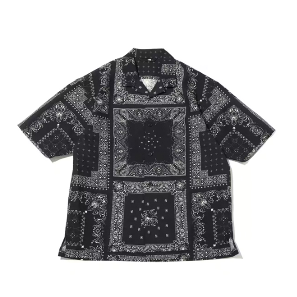 FLOMMARKET]The North Face TNF S/S Aloha Vent Shirt 腰果花襯衫黑