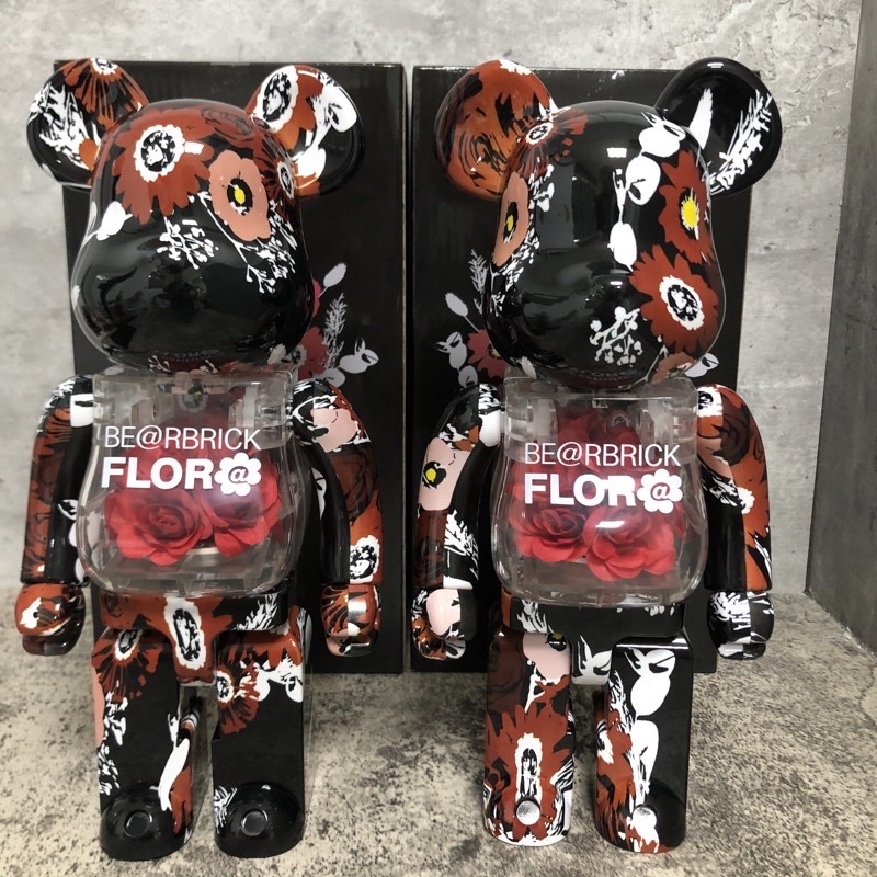 熱賣】暴力熊公仔Bearbrick 400% 庫柏力克熊神奈川潑墨巴斯奇亞kaws