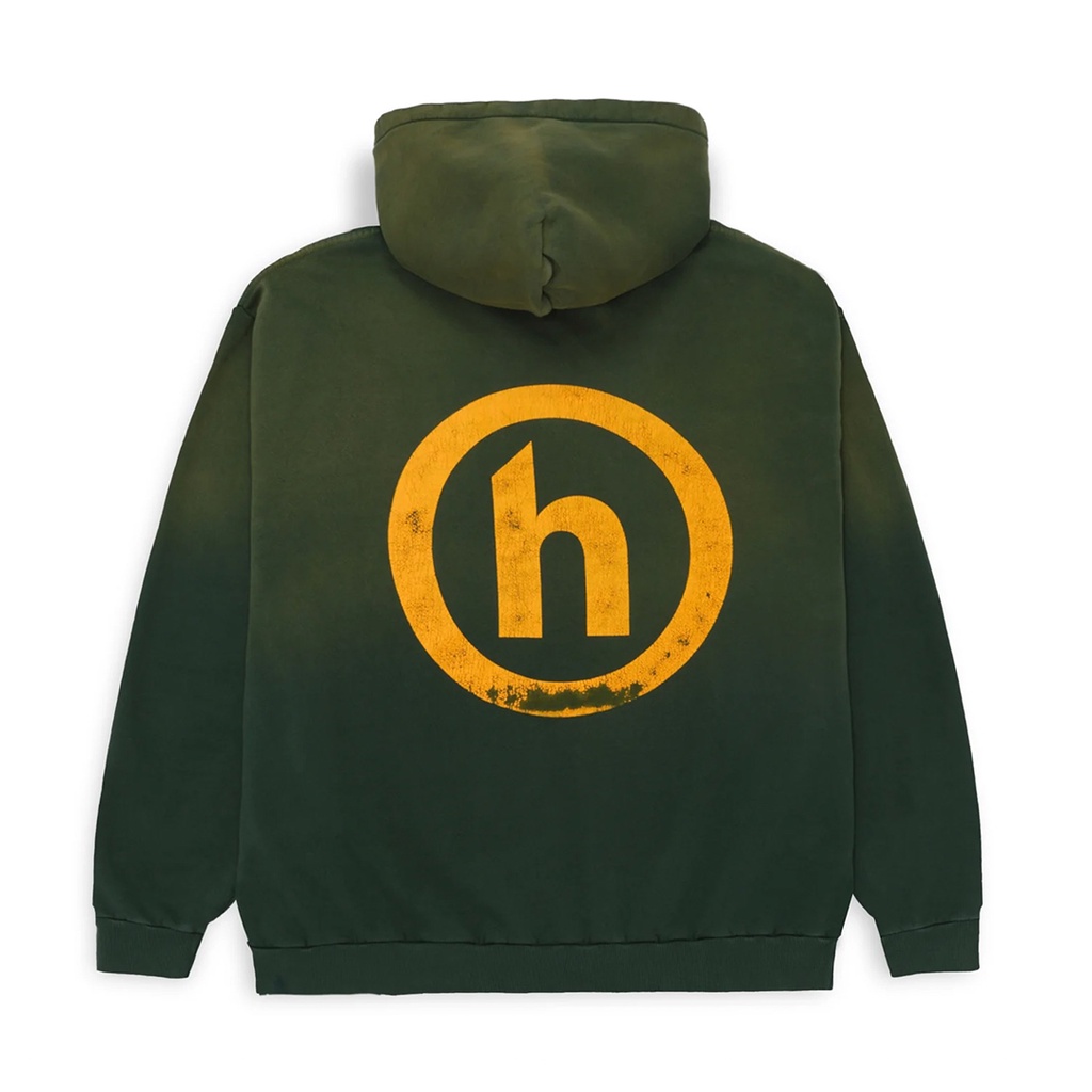 FLOMMARKET] Hidden NY Vintage Logo Hoodie 復古水洗帽T 深綠| 蝦皮購物