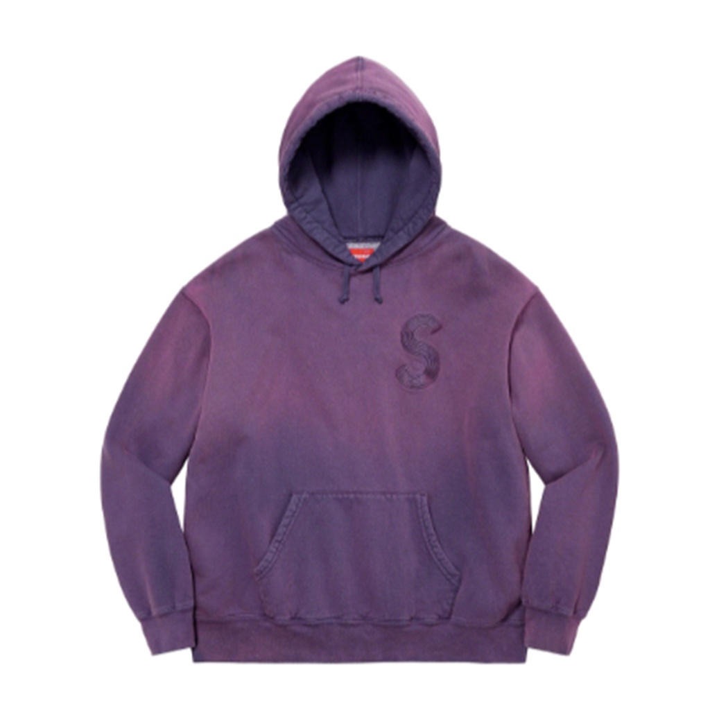 FLOMMARKET] Supreme 23SS Overdyed S Logo Hooded 水洗帽T 紫色| 蝦皮購物