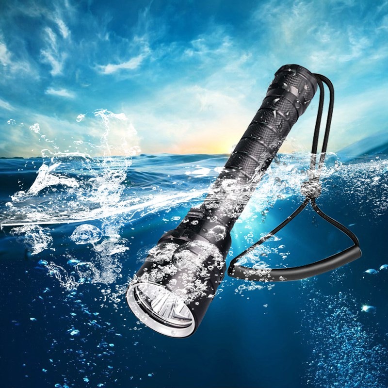 專業超強 3000000Lm LED 水肺潛水 IPX8 防水手電筒潛水燈 LED 水下手電筒燈籠 | 蝦皮購物