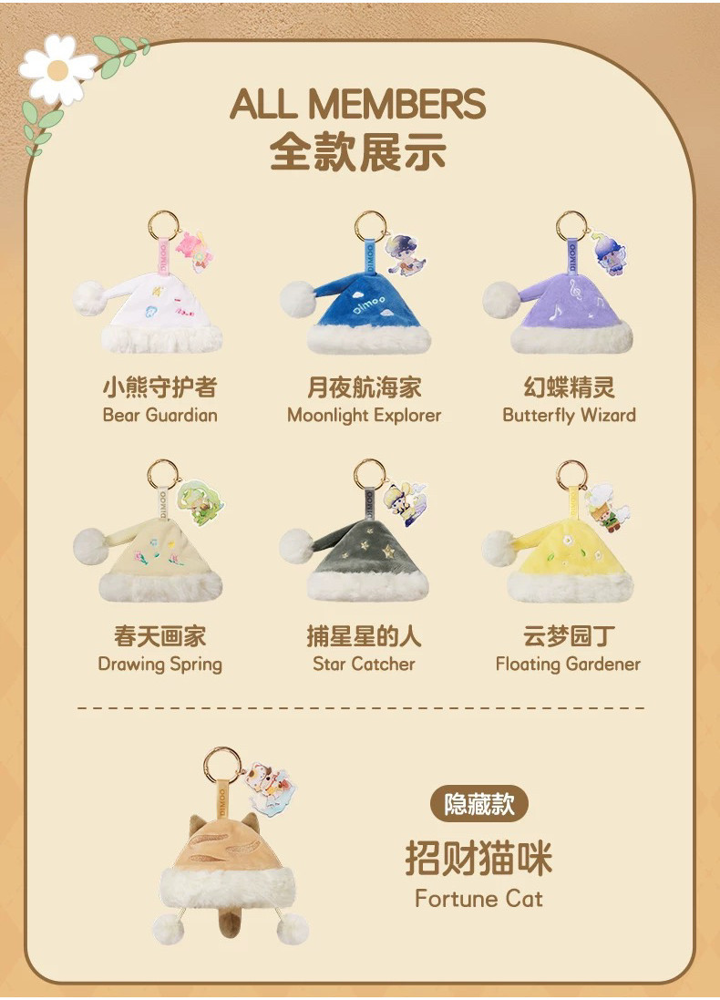 POPMART 泡泡瑪特 DIMOO夢裡夢外系列帽子吊飾盲盒 | 蝦皮購物