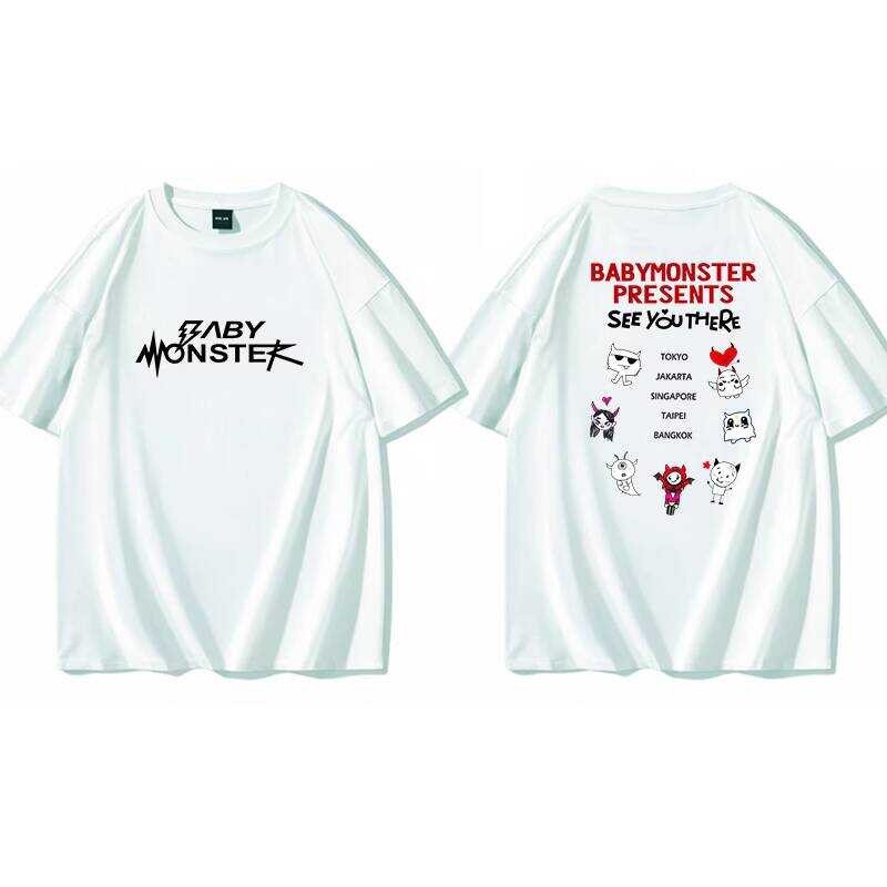 衣服同款應援T恤BABYMONSTER演唱會SEE YOU THERE周邊新加坡場同款短袖T