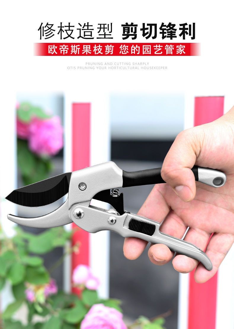 [優選]德式粗枝剪滑輪省力修枝剪刀園藝修花摘果剪嫁接園林剪工具修果剪 | 蝦皮購物