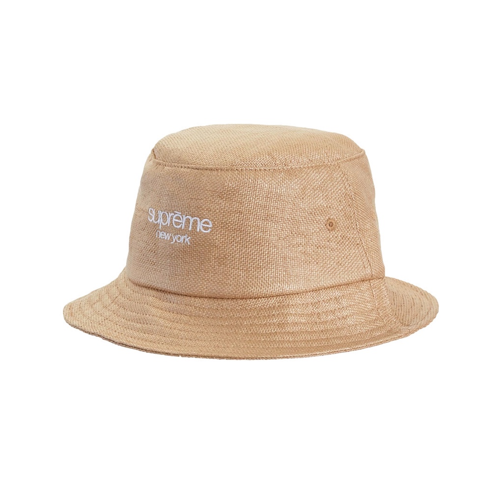 [FLOMMARKET] Supreme 22SS Raffia Crusher 拉菲草編織 漁夫帽 卡其