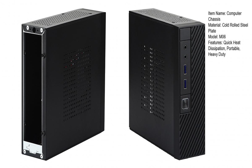 【NP】重型 PC 機箱緊湊型迷你 Itx 電腦機箱,帶 Usb 3.0 端口,用於快速散熱,非常適合 Htpc 台式機 | 蝦皮購物