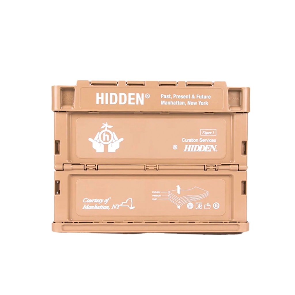 FLOMMARKET] Hidden NY Stackable Mini Crate 收納箱卡其| 蝦皮購物