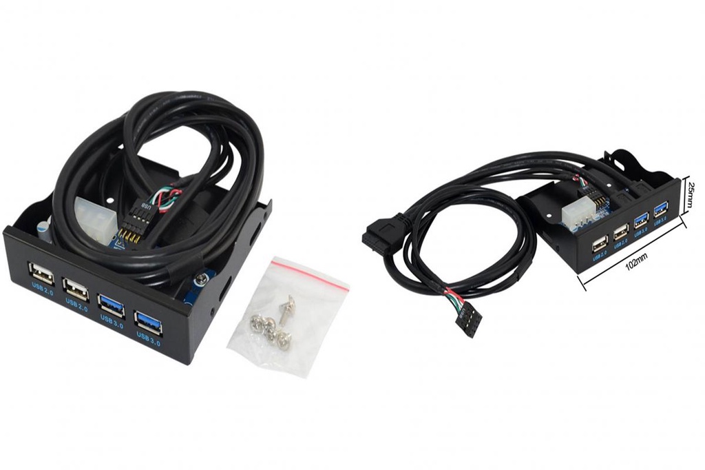 [Ky] 35 英寸 USB 30 20 19/9PIN 軟驅托架 4 集線器前面板,適用於台式電腦 | 蝦皮購物