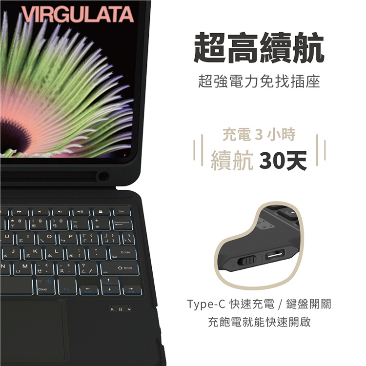【eiP】Magnetix 防摔磁吸可拆式藍牙無線鍵盤保護殼(含觸控板) 適用iPad Air/Pro | 蝦皮購物
