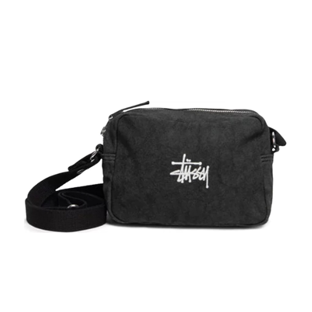 Stussy diamond ripstop shoulder best sale bag black