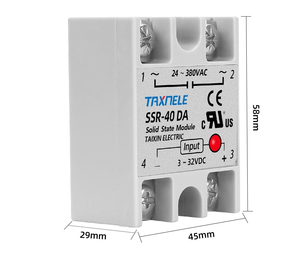 Dissipatore Di Calore Per SSR 25A/40A/60A 250V - Lega Di Alluminio Per Relè A Stato Solido