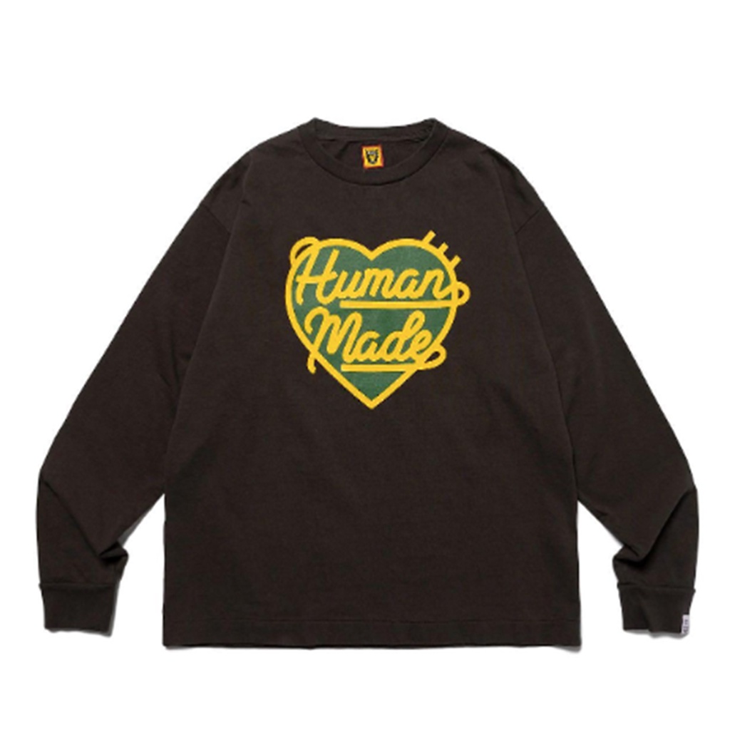 FLOMMARKET] HUMAN MADE GRAPHIC LS T-SHIRT #4 愛心長袖黑色| 蝦皮購物