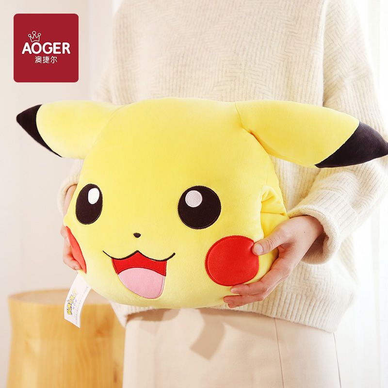 Pokemon 現貨 精靈寶可夢 暖手 抱枕 捂手枕 靠墊 辦公室小物 午休枕 頭頸枕 禮物 耶誕 卡通抱枕 北歐風抱枕 | 蝦皮購物
