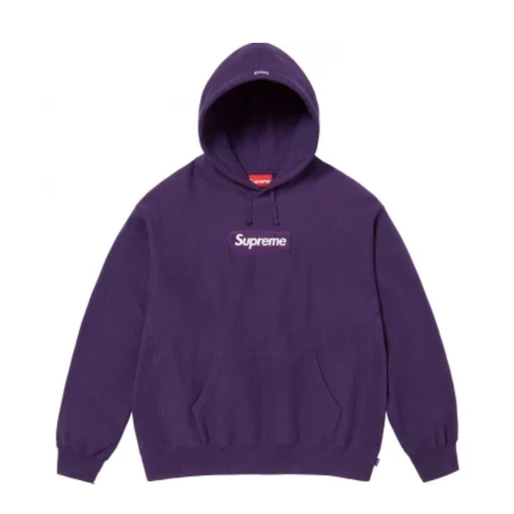 FLOMMARKET] Supreme 23FW Box Logo Hooded Sweatshirt 帽T 紫色| 蝦皮購物