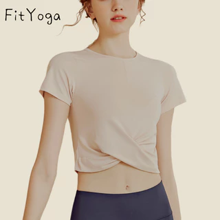 【新品上市】（E2）FitYoga 高顏值瑜伽短袖 上衣專業普拉提上衣跑步訓練健身房運動短袖T恤夏