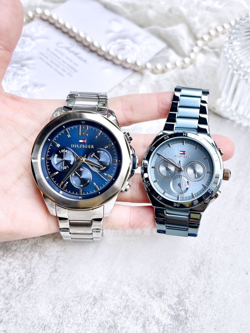 Tommy Hilfiger 美式休閒三環日曆型情人對錶 1792059 /1782576 公司貨 結婚對錶 | 蝦皮購物