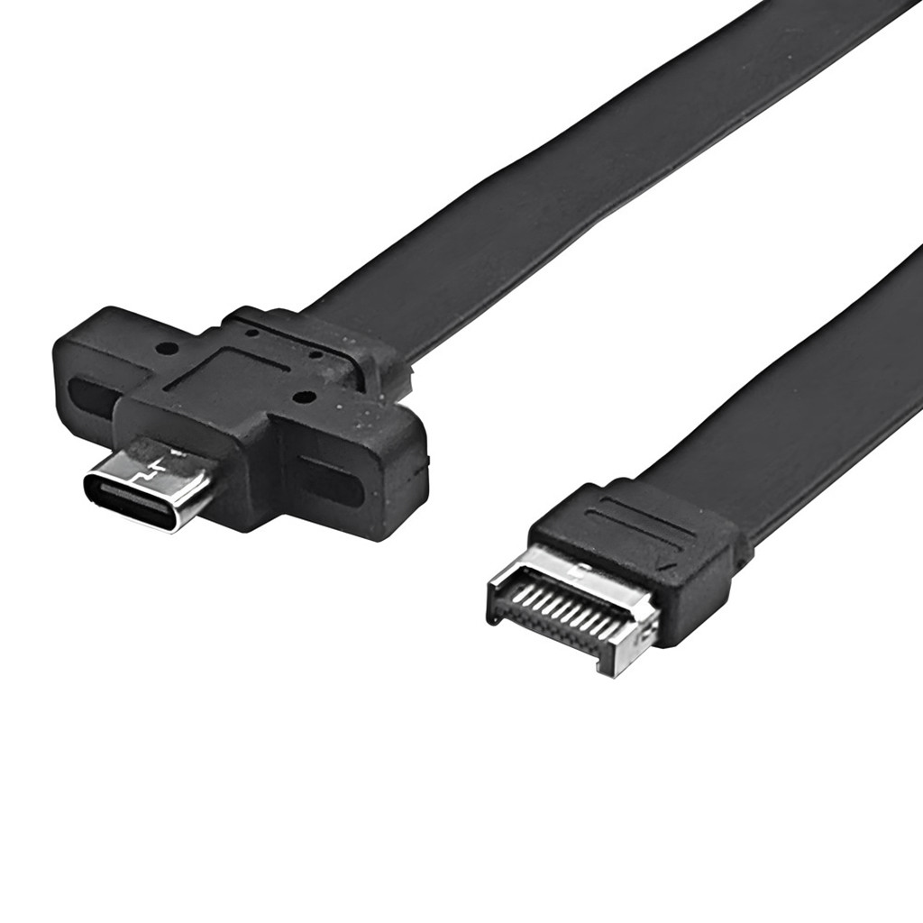 JMT 連接器 USB 3.2 前面板延長線 Gen2x2 擋板線 TYPE-E 轉機箱 Type-C 前 (A-KEY | 蝦皮購物