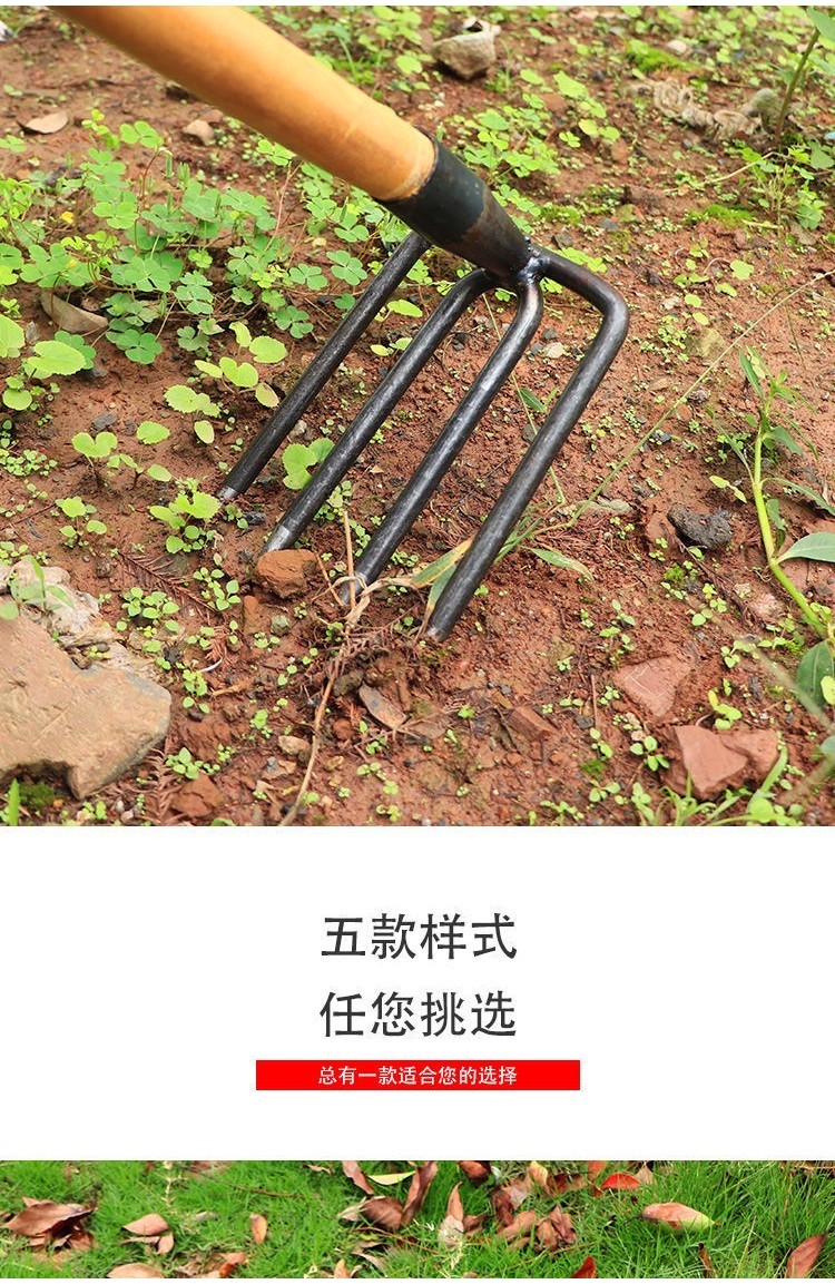 購滿199發貨 鐵耙農用工具鋼耙子 抓鈎 釘耙 三四齒耙松土耙 翻土耙 泥耙 園林耙 | 蝦皮購物