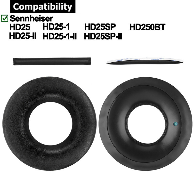 Cuscinetti Di Ricambio Misodiko Per Sennheiser HD25 - Memory Foam E Isolamento Acustico (2 Pezzi)