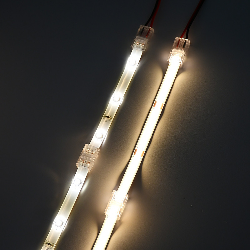 5 件 8 毫米 10 毫米 2 針 COB LED 燈條連接器膠帶燈 L 形 LED 角連接器,用於 SMD COB | 蝦皮購物