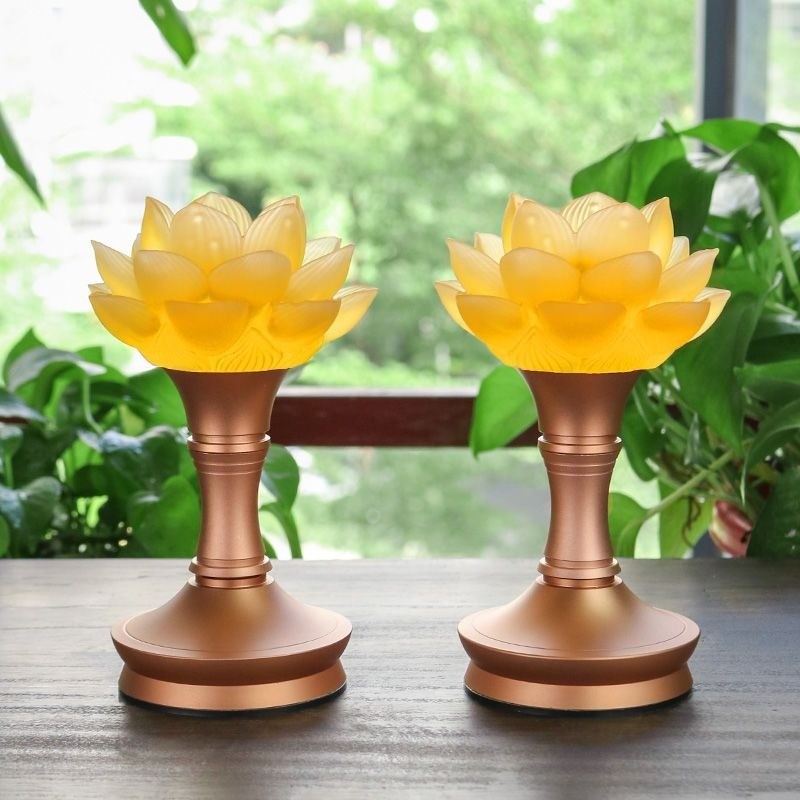 LED神明燈 神桌燈 供燈長明燈 供燈 充電式神明燈 蓮花燈 七彩供佛燈 插電 佛供燈 家用 財神燈 長明燈 佛教擺件 | 蝦皮購物