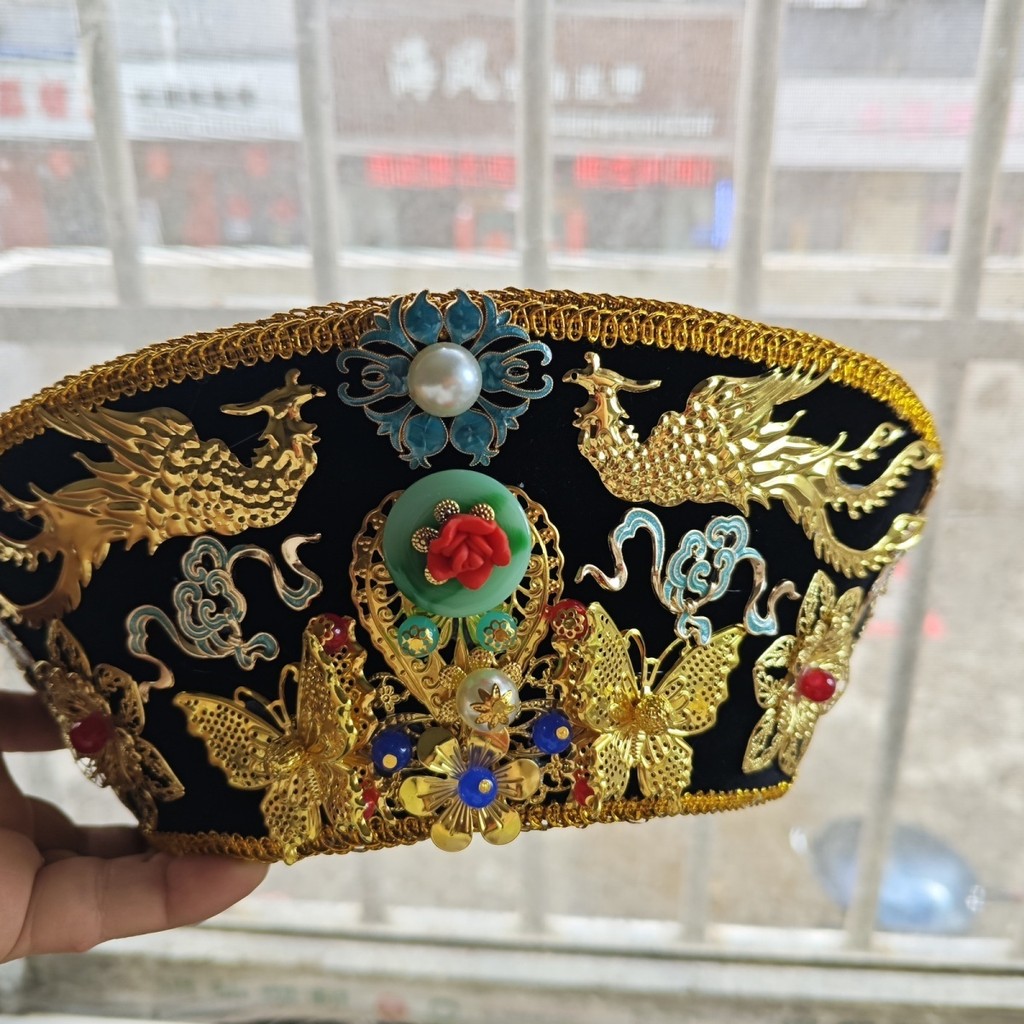 Xuan🥨清朝皇後帽子甄嬛傳如懿傳旂頭清朝頭飾鈿子帽/漢服妝造 寫真攝影 | 蝦皮購物