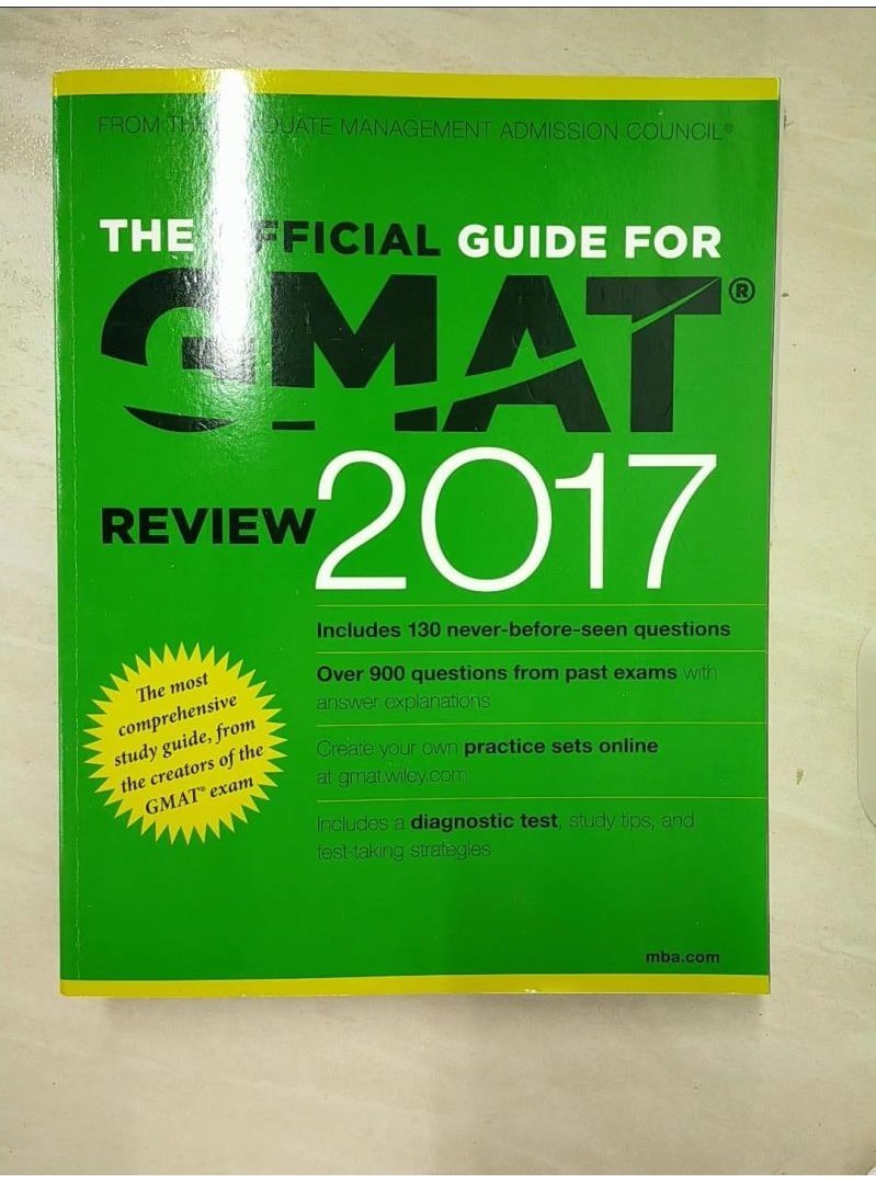 The Official Guide for GMAT GUIDE 2017_GMA【T8／語言學習_QMH】書寶二手書 | 蝦皮購物