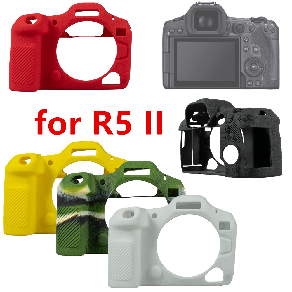 R5II 相機 矽膠套 保護套 軟殼 防滑 防塵 防摔 適用 佳能 Canon EOS R5 Mark II | 蝦皮購物