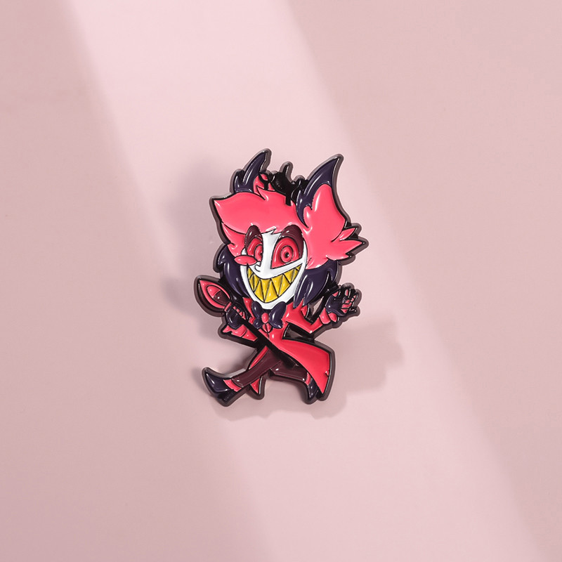 ''Meiman Hell Inn Character 系列'' 琺瑯胸針時尚服飾配飾書包徽章送給朋友的禮物 | 蝦皮購物
