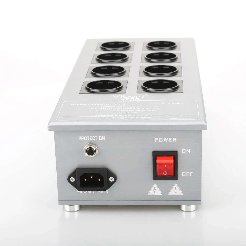 高端 Viborg VE80 高保真音頻歐盟 Schuko 插座噪音過濾器交流電源調節器發燒級電源濾波器電源淨化器 | 蝦皮購物