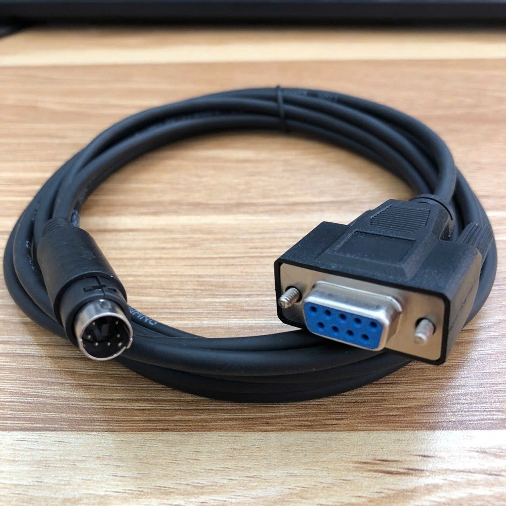 ♞通訊電纜 CCA783 MD6 針公頭轉 RS232 DB9 針母頭 2M 長,適用於施耐德 PLC Spam 20, | 蝦皮購物