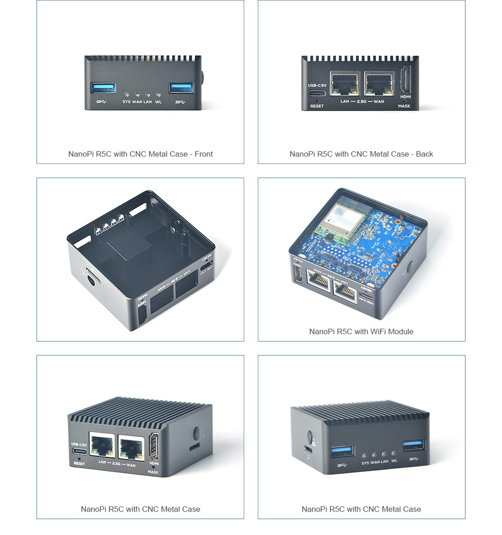 NanoPi R5C 搖滾芯片 RK3568B2 A55 雙 2.5G 以太網端口支持 M.2 WiFi 模塊 HDMI | 蝦皮購物